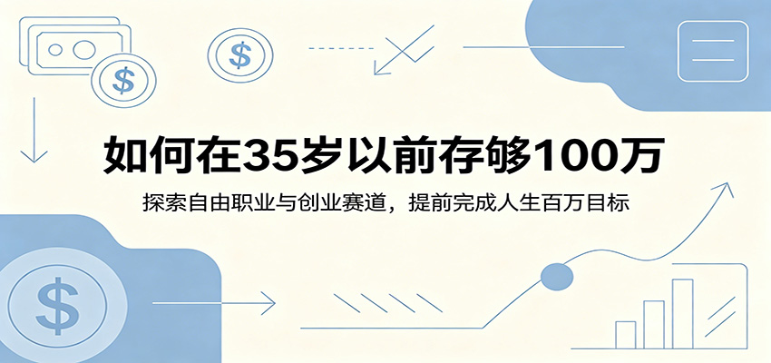 如何在35岁以前存够100万:探索自由职业与创业赛道,提前完成人生百万目标-资源共享