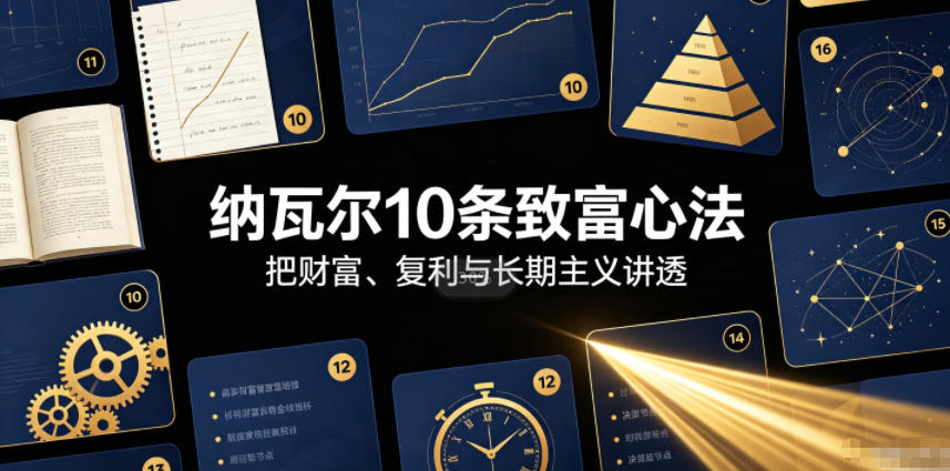 付费文章：纳瓦尔10条致富心法-资源共享