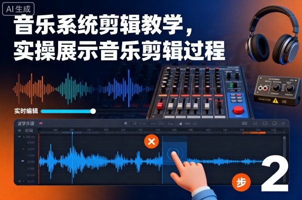 音乐系统剪辑教学，实操展示音乐剪辑过程-资源共享