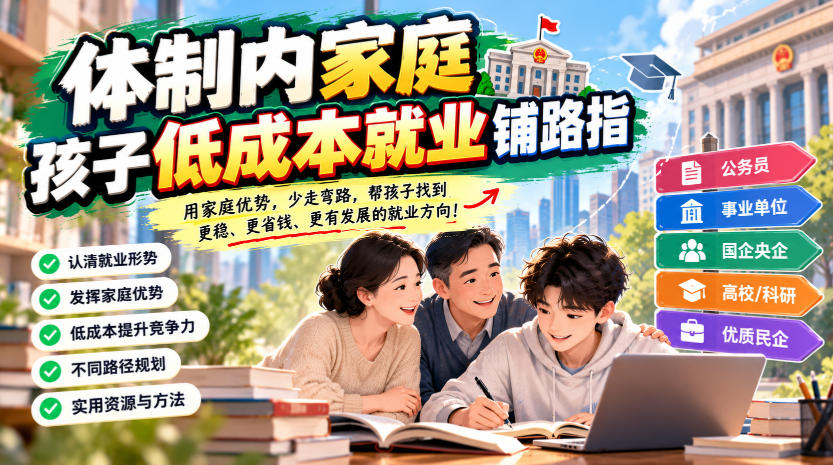 某公众号付费文章：体制内家庭，孩子低成本就业铺路指-资源共享