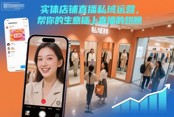 实体店铺直播私域运营，帮你的生意插上直播的翅膀-资源共享