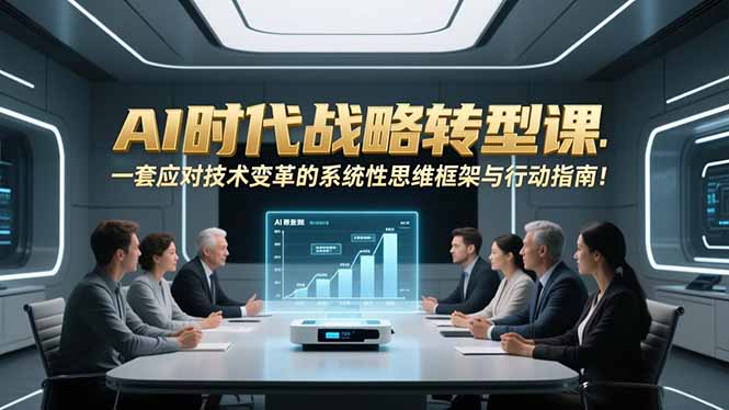AI时代战略转型课：一套应对技术变革的系统性思维框架与行动指南！-资源共享