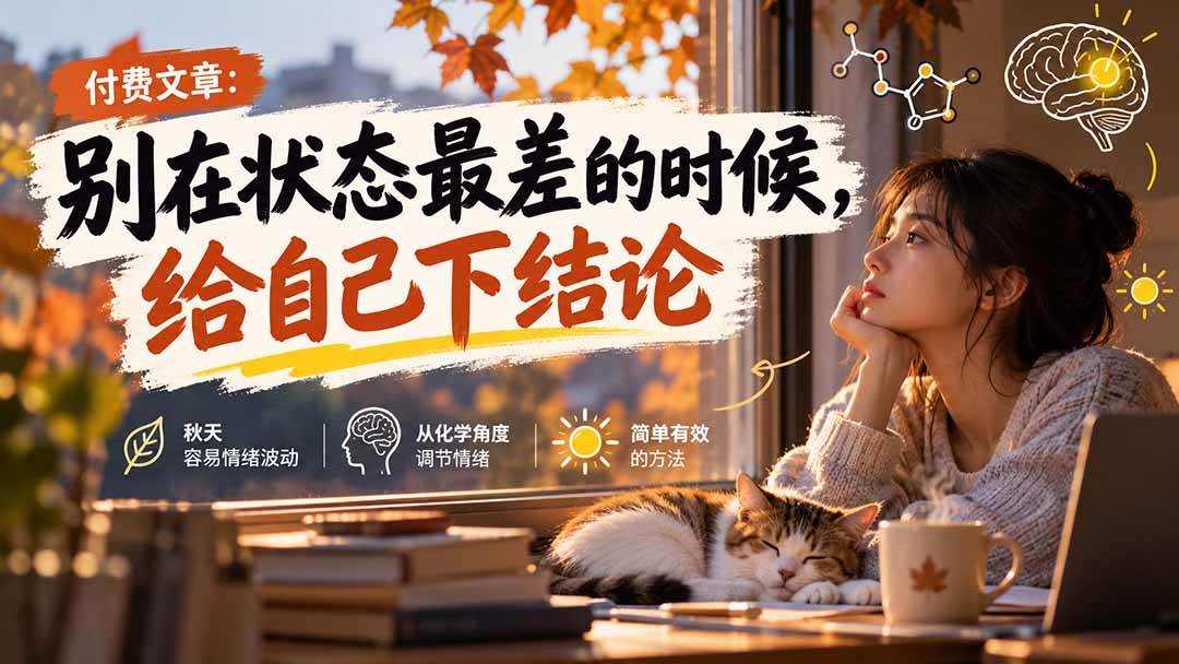 （20716期）【无水印】某付费文章：别在状态最差的时候，给自己下结论-资源共享