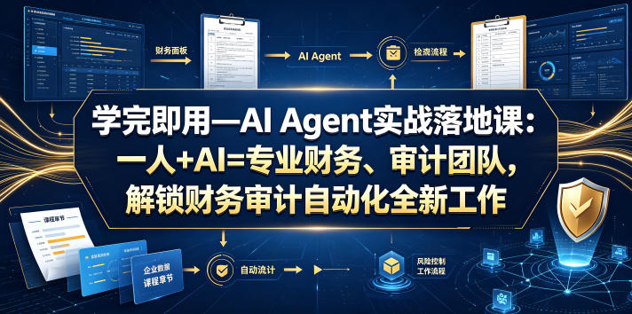 学完即用—AI Agent实战落地课:一人+AI=专业财务、审计团队,解锁财务审计自动化全新工作模式(更新0804)-资源共享