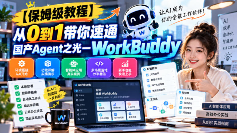 【保姆级教程】从0到1带你速通国产Agent之光—WorkBuddy【文档】-资源共享
