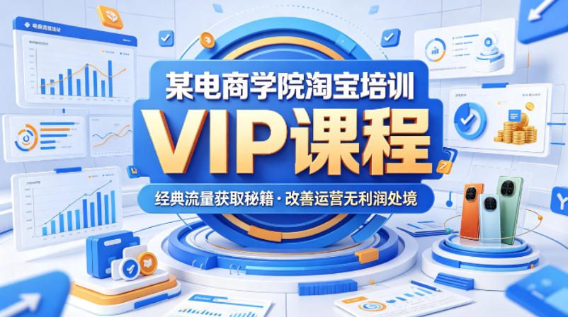 某电商学院淘宝培训VIP课程,各种经典有用的流量获取秘籍,改善运营产品没利润的处境(2026年6月)-资源共享