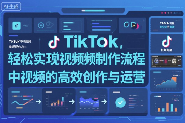 TikTok中视频制做流程，轻松实现Tk中视频的高效创作与运营-资源共享