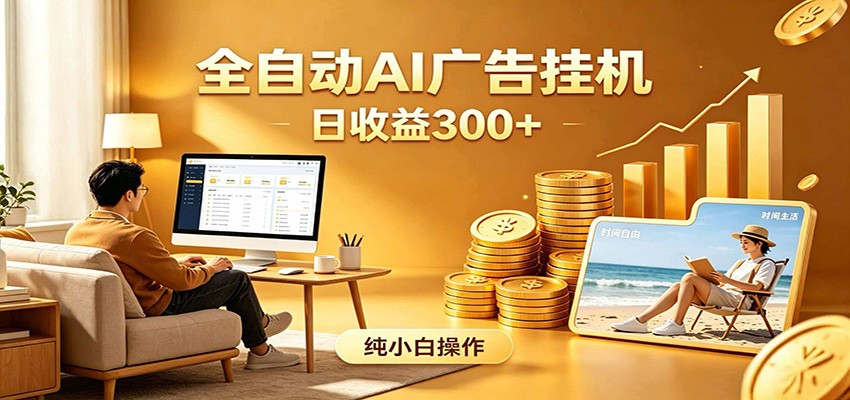 AI风口项目，全程解放双手，后台自动运行赚取收益，每天稳定收益300+-资源共享
