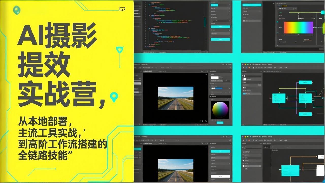 AI+摄影提效实战营，从本地部署，主流工具实战，到高阶工作流搭建的全链路技能-资源共享