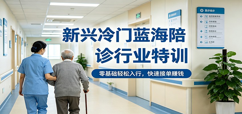 新兴冷门蓝海陪诊行业特训，零基础轻松入行，快速接单赚钱-资源共享