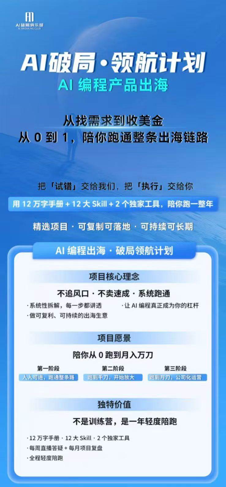 (20099期)AI编程产品出海领航计划-更新:12万字手册+12大Skill+2个独家工具,从找需求到上线收美金跑通全链路 (20099期)AI编程产品出海领航计划-更新:12万字手册+12大Skill+2个独家工具,从找需求到上线收美金跑通全链路