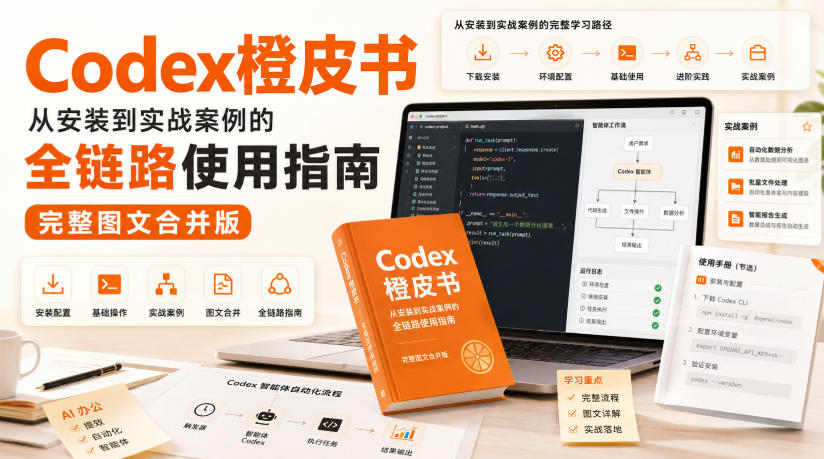 Codex橙皮书,从安装到实战案例的全链路使用指南,完整图文合并版-资源共享