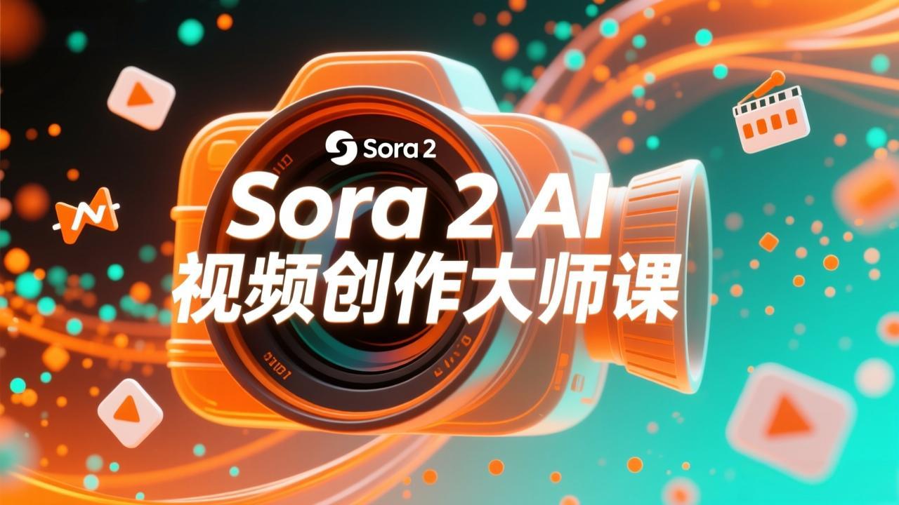 如何利用Sora 2创建流行AI人工智能视频大师班教程：掌握创作全流程，产出百万播放内容-资源共享