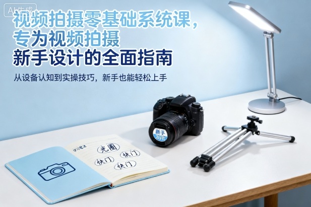 视频拍摄零基础系统课，专为视频拍摄新手设计的全面指南-资源共享