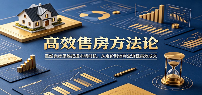 高效售房方法论：重塑卖房思维把握市场时机，从定价到谈判全流程高效成交-资源共享