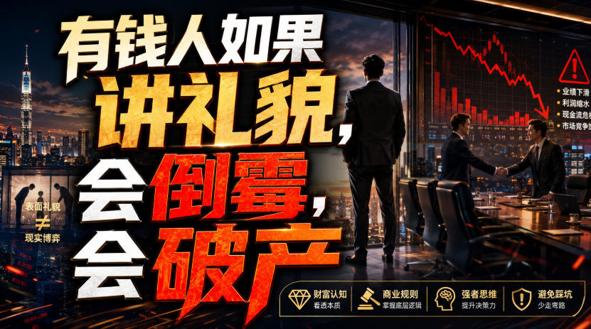 付费文章：有钱人如果讲礼貌，会倒霉，会破产-资源共享