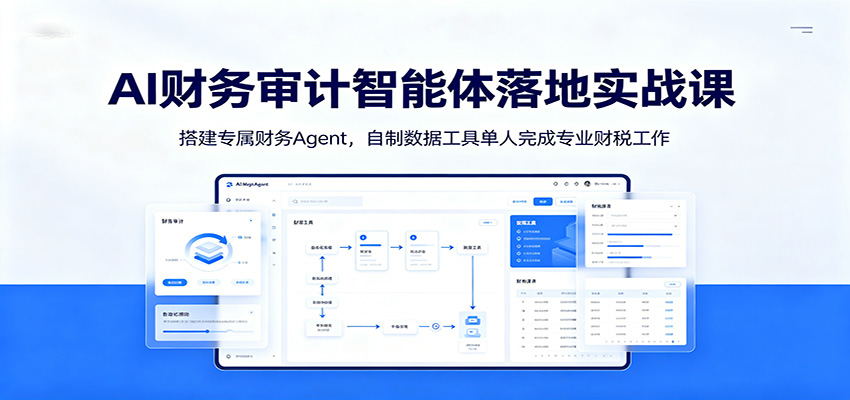 AI财务审计智能体落地实战课:搭建专属财务Agent,自制数据工具单人完成专业财税工作-资源共享