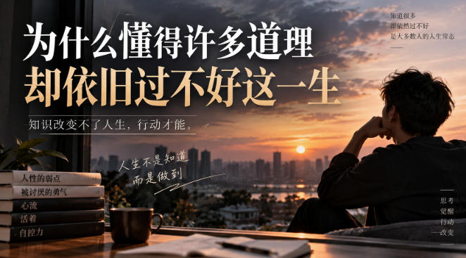 某社群精选文：为什么懂得许多道理却依旧过不好这一生？-资源共享