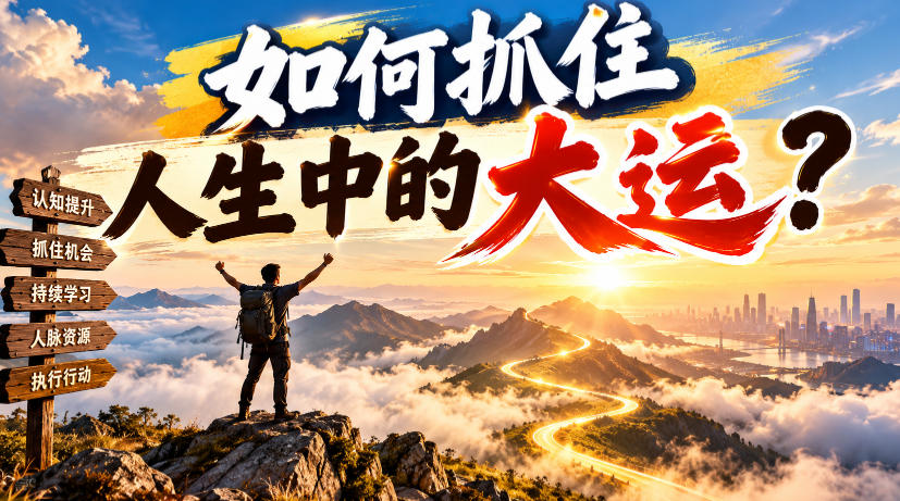 某公众号付费文章：如何抓住人生中的大运？-资源共享