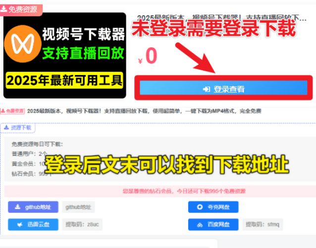 新手进站资源获取必看篇：网站内资源如何正确下载？获取到的压缩文件如何解压？手把手教你如何操作
