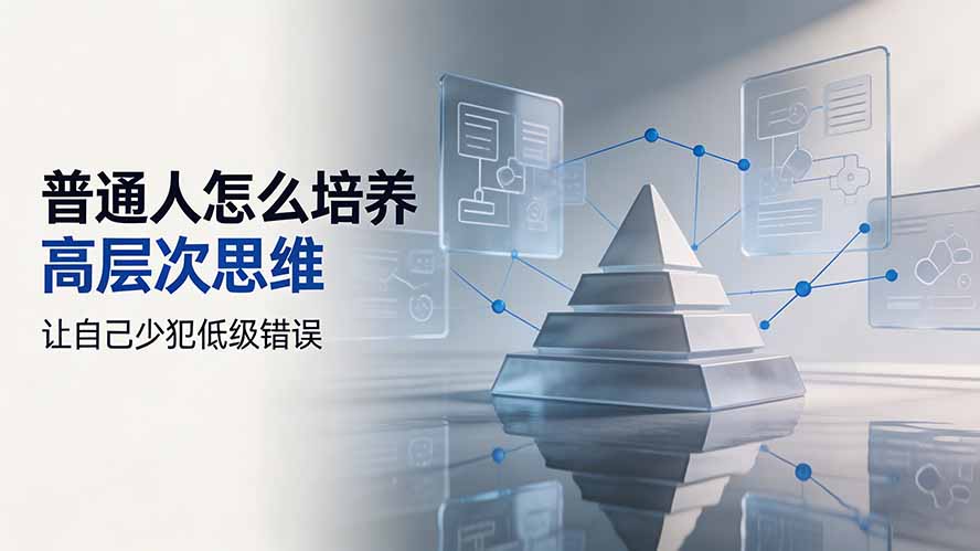 付费文章:普通人怎么培养高层次思维,让自己少犯低级错误-资源共享