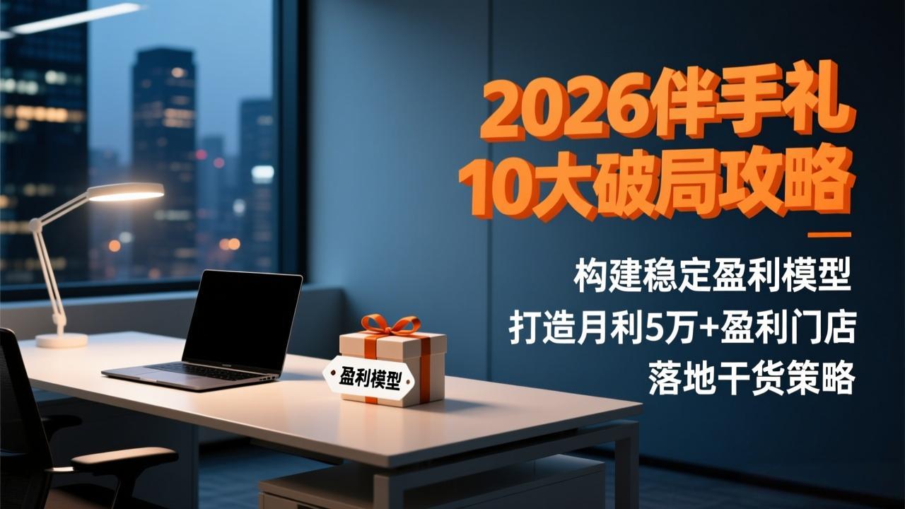 2026伴手礼10大破局攻略：构建稳定盈利模型，打造月利5万+盈利门店，落地干货策略-资源共享