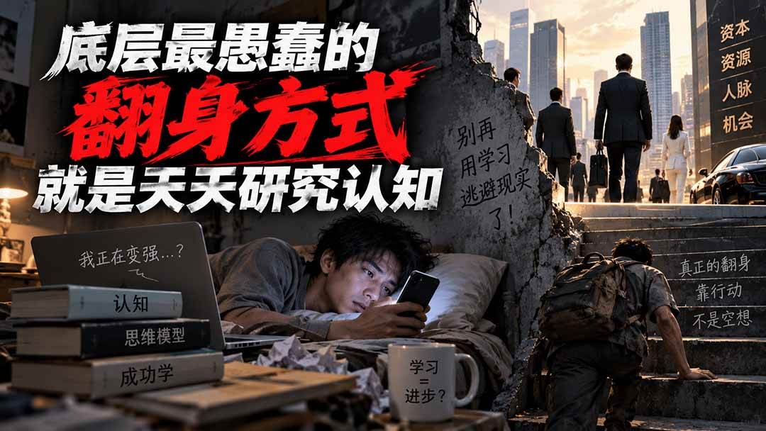 (20383期)付费文章:底层最愚蠢的翻身方式就是天天研究认知-资源共享