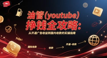 油管(youtube)挣钱全攻略：从开通广告收益到国内收款的实操指南-资源共享