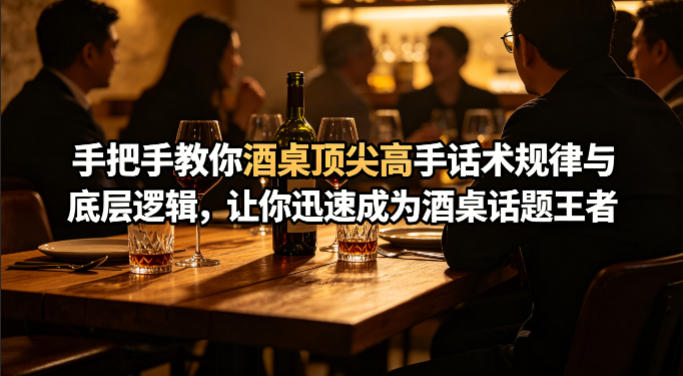 付费文章：手把手教你酒桌顶尖高手话术规律与底层逻辑，让你迅速成为酒桌话题王者(二十年全网独家经验分享)-资源共享