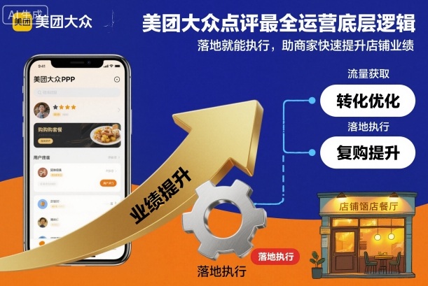 美团大众点评最全运营底层逻辑，落地就能执行，助商家快速提升店铺业绩-资源共享