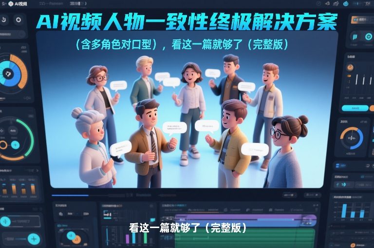 AI视频人物一致性终极解决方案(含多角色对口型)，看这一篇就够了(完整版)-资源共享