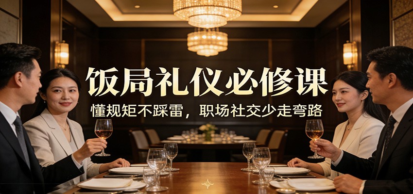 公众号收费文章：《饭局礼仪必修课：懂规矩不踩雷，职场社交少走弯路》-资源共享