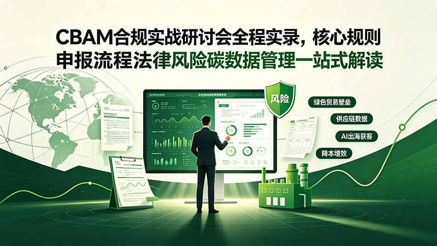CBAM合规实战研讨会全程实录,核心规则申报流程法律风险碳数据管理一站式解读-资源共享