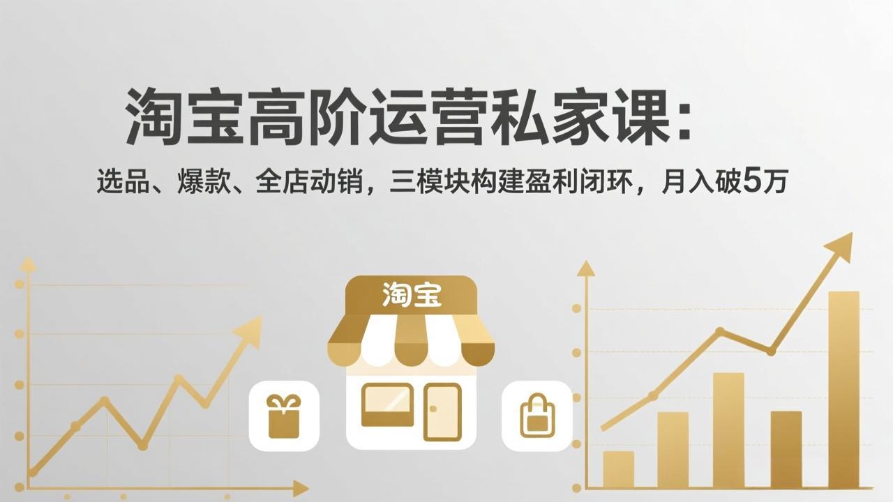 淘宝高阶运营私家课(更新26年4月-资源共享