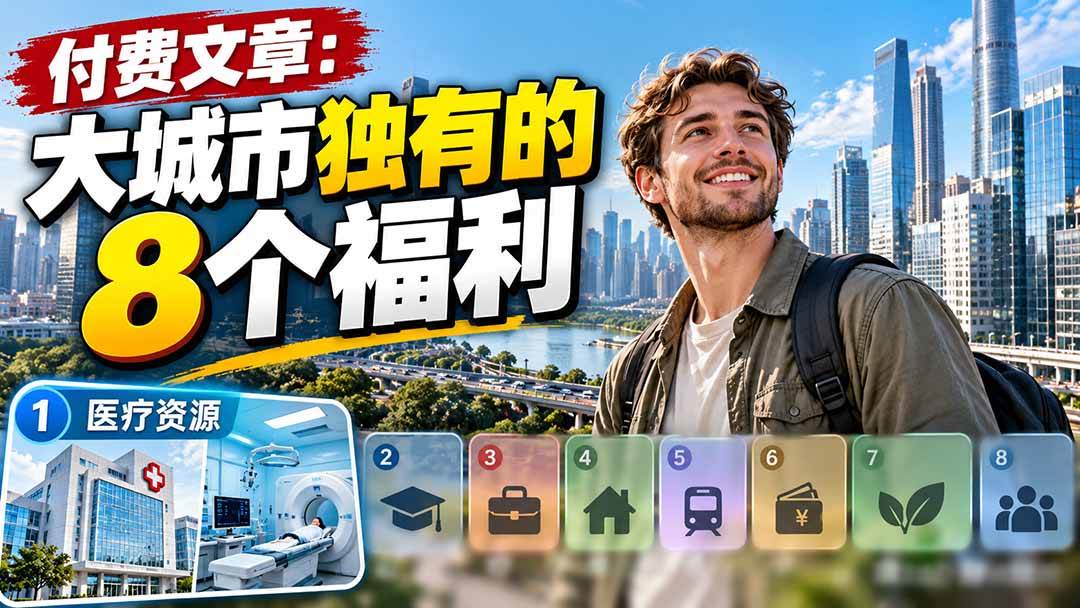 (20848期)付费文章:大城市独有的8个福利-资源共享