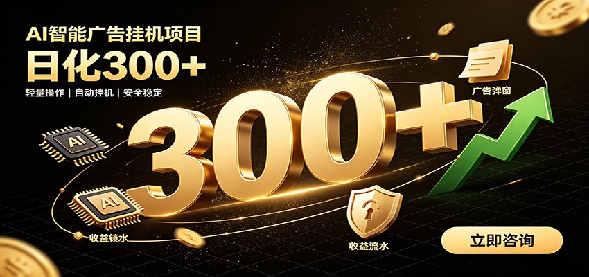 捡钱方法教学，AI广告全新玩法，月入过万无压力，适合各类人群兼职创业-资源共享
