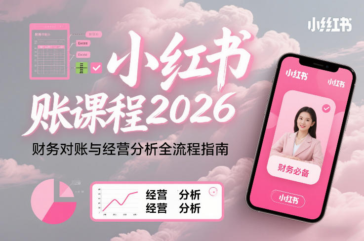 小红书对账课程2026，财务对账与经营分析全流程指南-资源共享