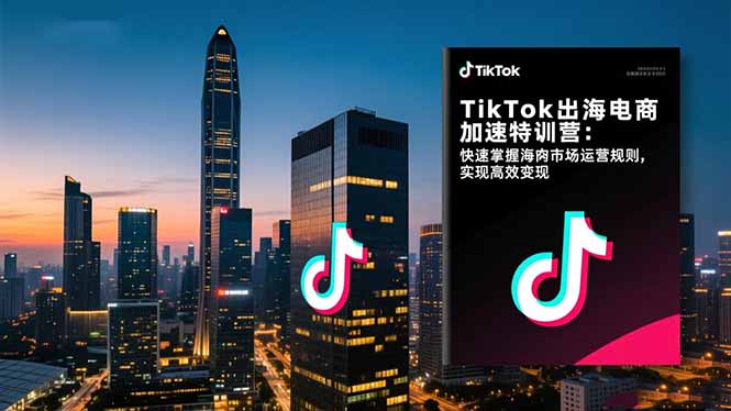 TikTok出海电商加速特训营-更新：快速掌握海外市场运营规则，实现高效变现-资源共享