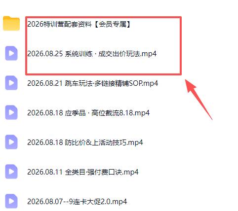 (20092期)拼多多实战特训营(更新26年0827):不管是新手入门或老商家冲量,都有实操方法,跟着学,少走弯路-资源共享