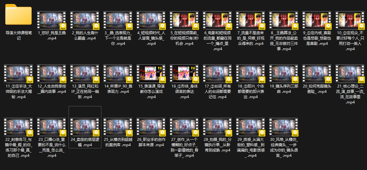 王晶大师课：流量破局-人生由我掌控-资源共享