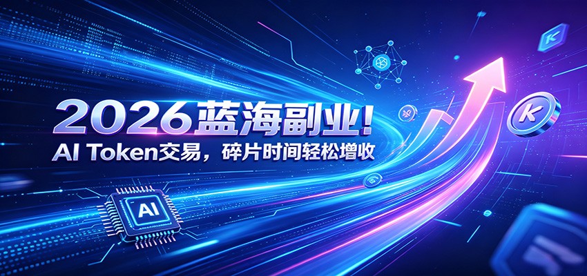 2026蓝海副业！AI Token交易，碎片时间轻松增收-资源共享