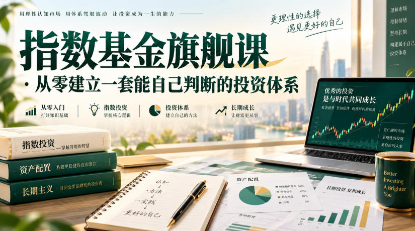 指数基金旗舰课·从零建立一套能自己判断的投zi体系-资源共享