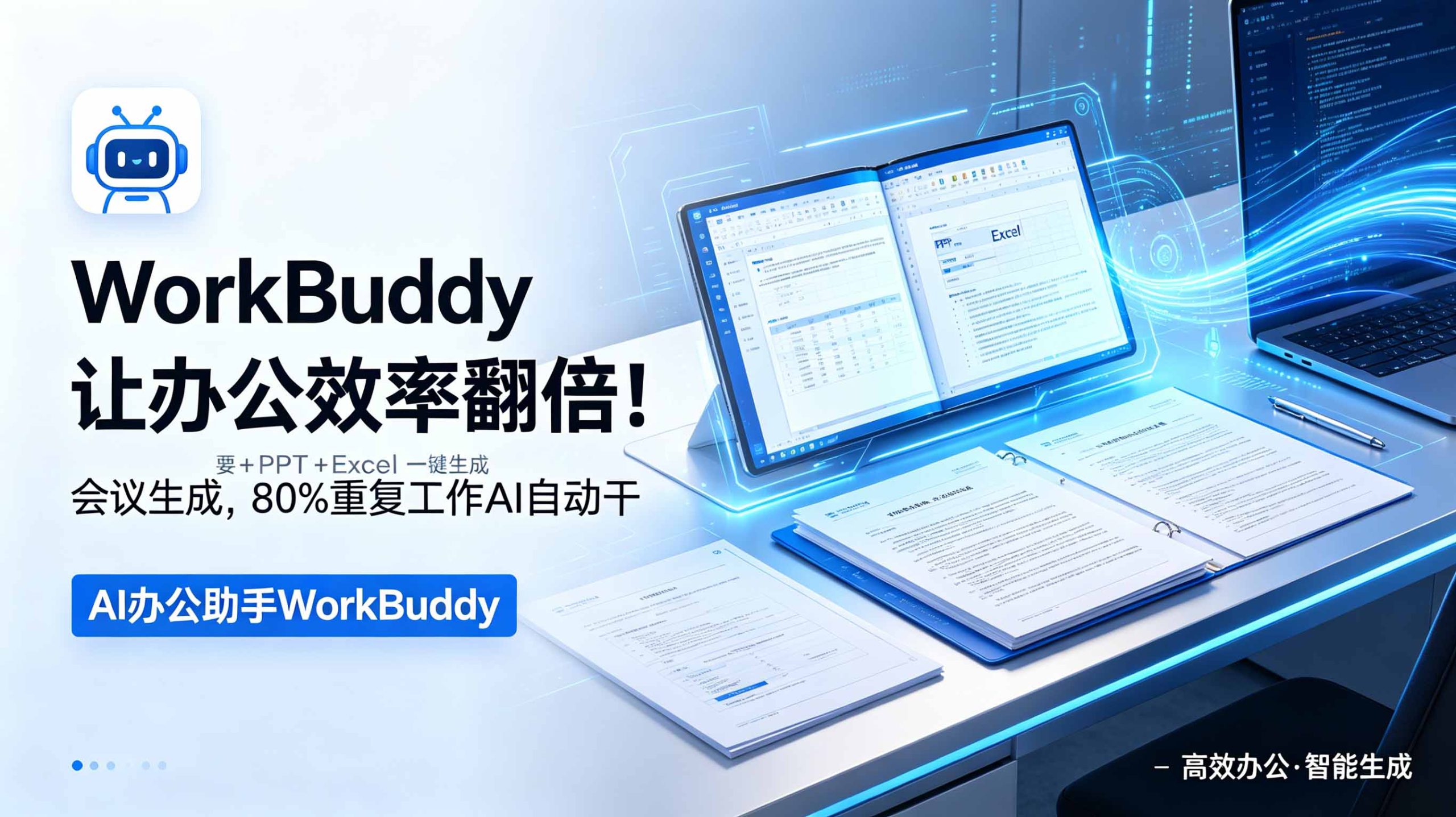 WorkBuddy让办公效率翻倍!会议纪要+PPT+Excel一键生成,80%重复工作AI自动干-资源共享