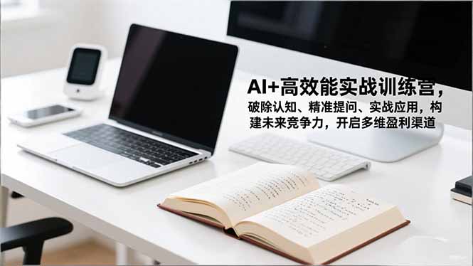 AI+高效能实战训练营，破除认知、精准提问、实战应用，构建未来竞争力，开启多维盈利渠道-资源共享