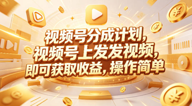 视频号分成计划，599元众筹的Red团队课程，视频号上发发视频，即可获取收益，操作简单-资源共享
