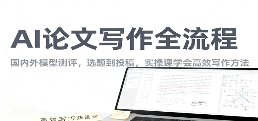 AI论文写作全流程，国内外模型测评，选题到投稿，实操课学高效写作方法-资源共享